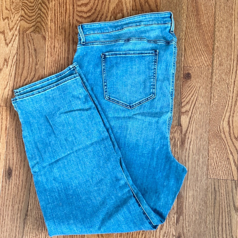 NYDJ Curve 360 Straight Ankle Slit Cropped Jeans Women's Size 24 - Picture 8 of 11